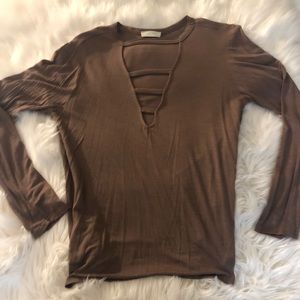Taupe blouse